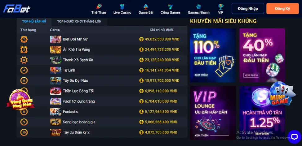 Chương Trình VIP open888 win